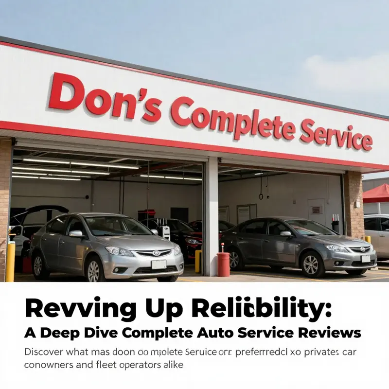 The exterior view of Don's Complete Auto Service in Kissimmee, with vehicles being serviced and staff attending to customers.