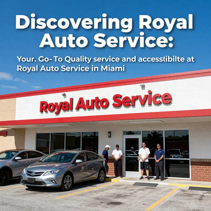 Cover image showcasing the exterior of Royal Auto Service, inviting customers into the facility.