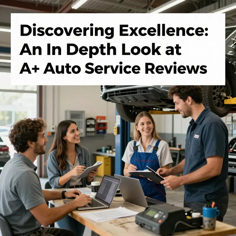 Customers experiencing exceptional service at A+ Auto Service.