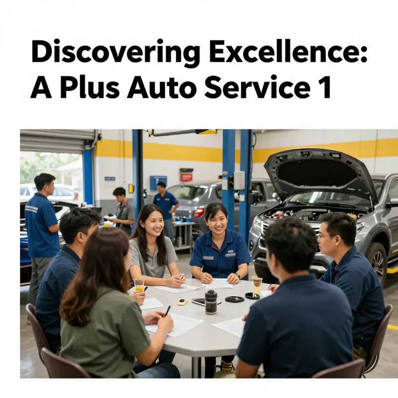 Customers engaged in discussions about their positive service experiences at A Plus Auto Service 1.