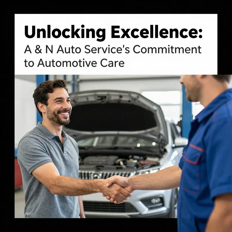 A showcase of the diverse automotive services available at A & N Auto Service.