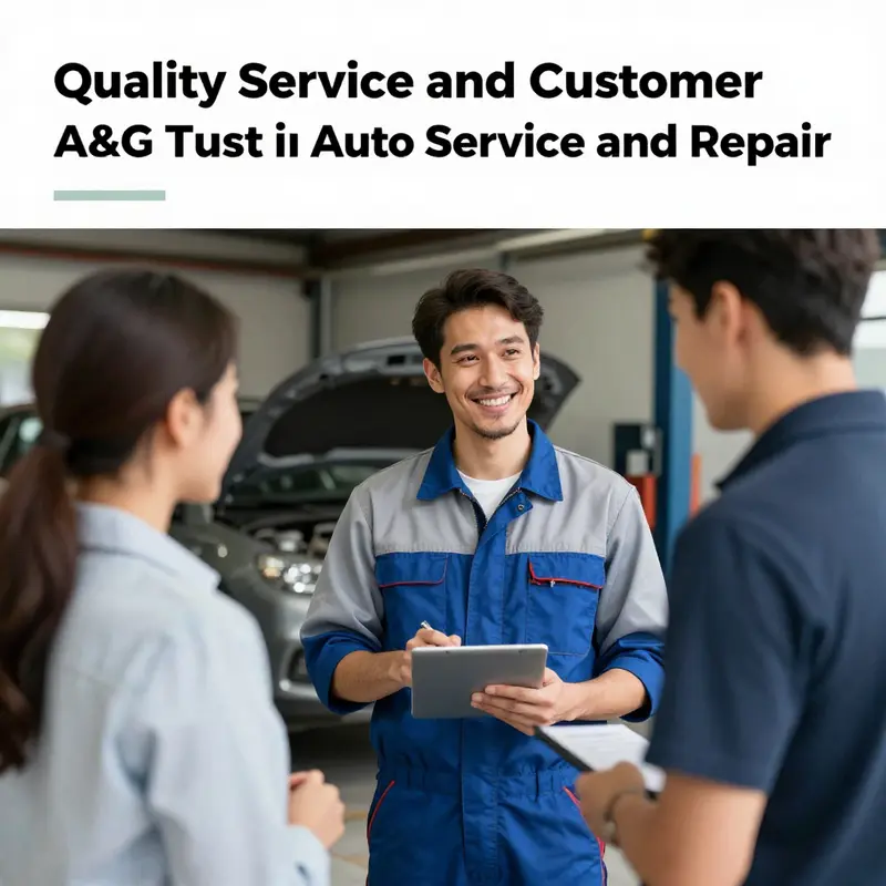 A mechanic providing service to a satisfied customer, capturing the essence of trust in A&G Auto Service.