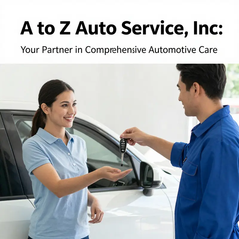 A broad view of A to Z Auto Service, illustrating their extensive service offerings for customers.