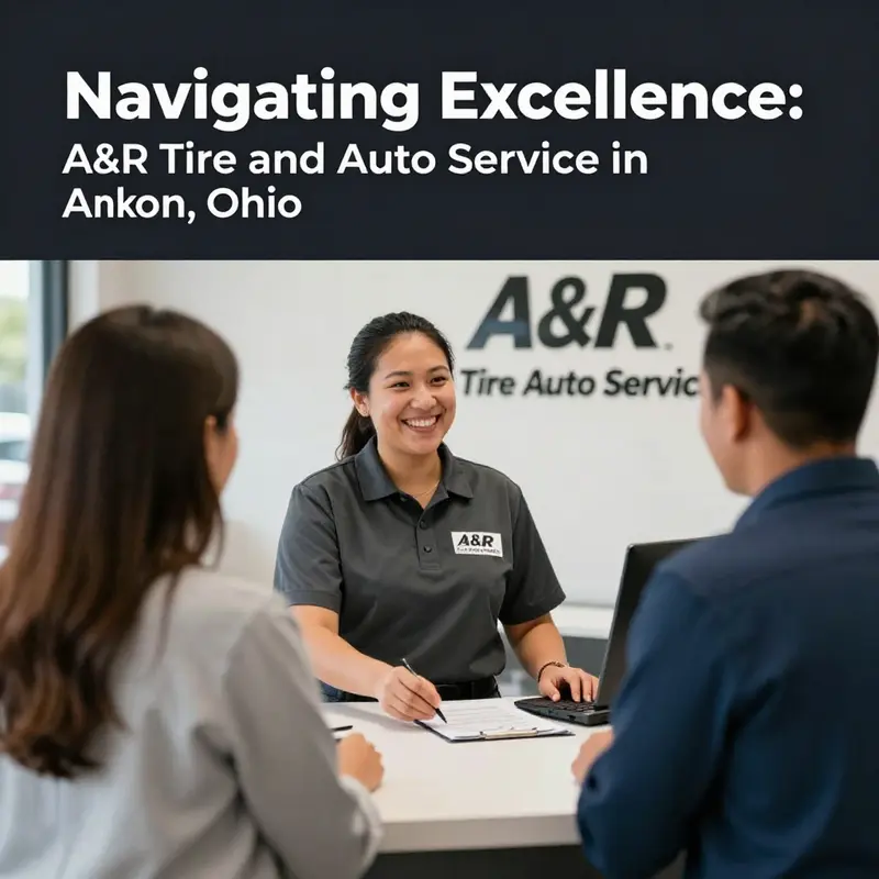 A team of technicians at A&R Tire and Auto Service working on multiple vehicles, emphasizing their commitment to quality automotive care.