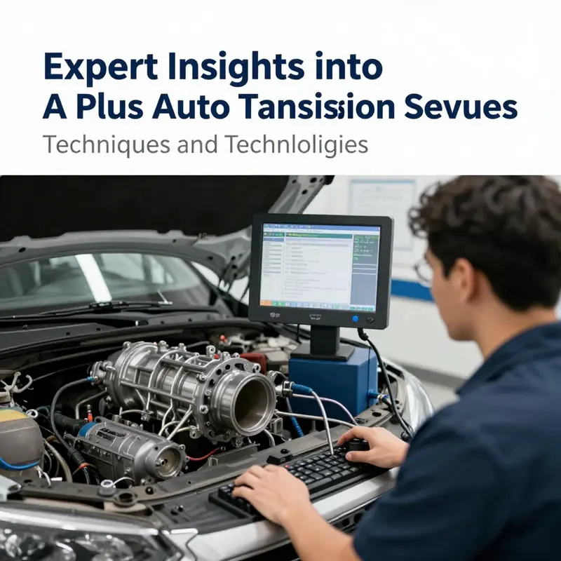 An overview of expert auto transmission services being provided in a well-equipped garage.