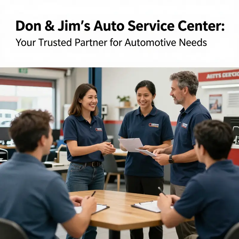 The welcoming exterior of Don & Jim’s Auto Service Center located in Buffalo, NY.