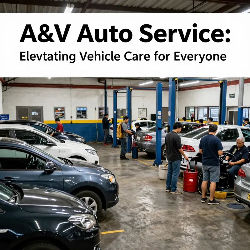 A glimpse into the diverse services provided by A&V Auto Service.