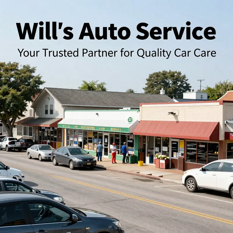 Will’s Auto Service represents the heart of the community with its vibrant local repair shop.