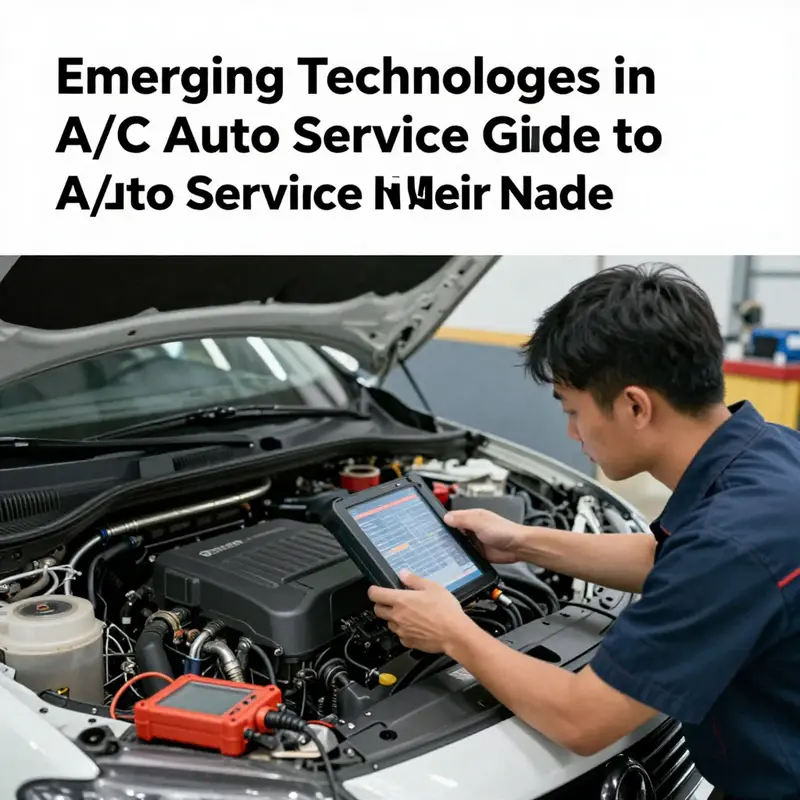 A busy local garage providing essential A/C auto service options for vehicles.