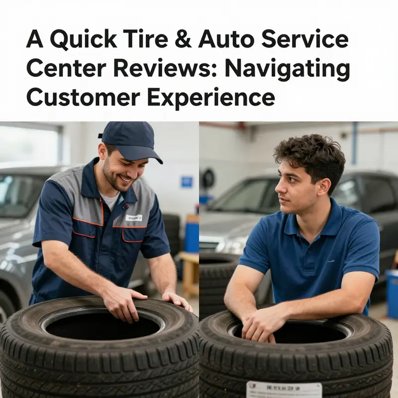 Varying customer reactions during interactions at A Quick Tire & Auto Service Center.