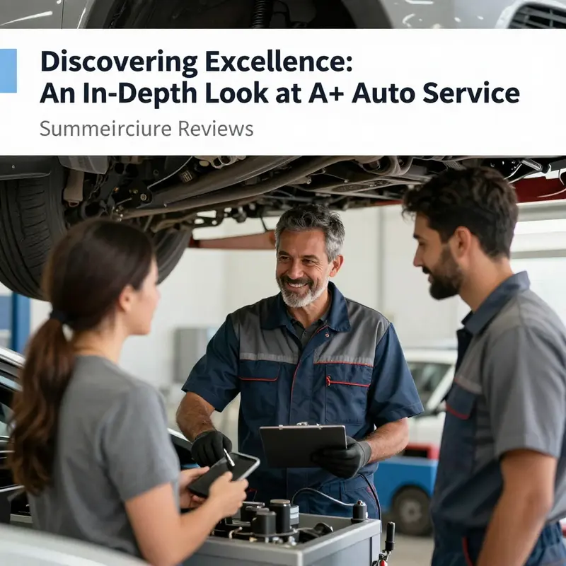 Customers experiencing exceptional service at A+ Auto Service.