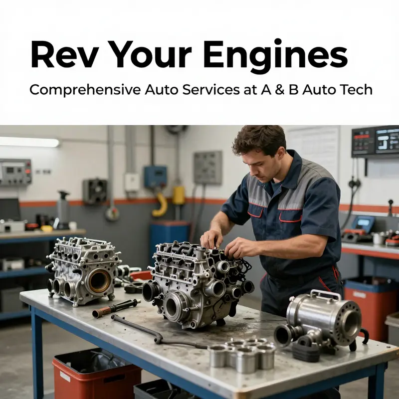 Technicians perform crucial engine and transmission services to enhance vehicle performance.