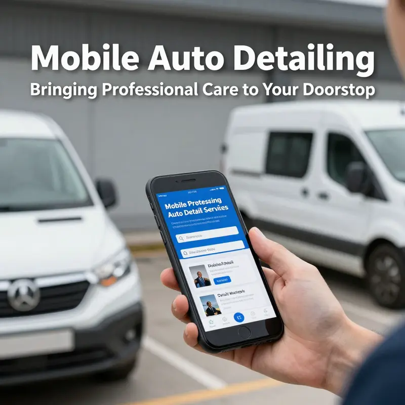 Mobile auto detailing offers professional services at your doorstep, ensuring convenience for busy customers.