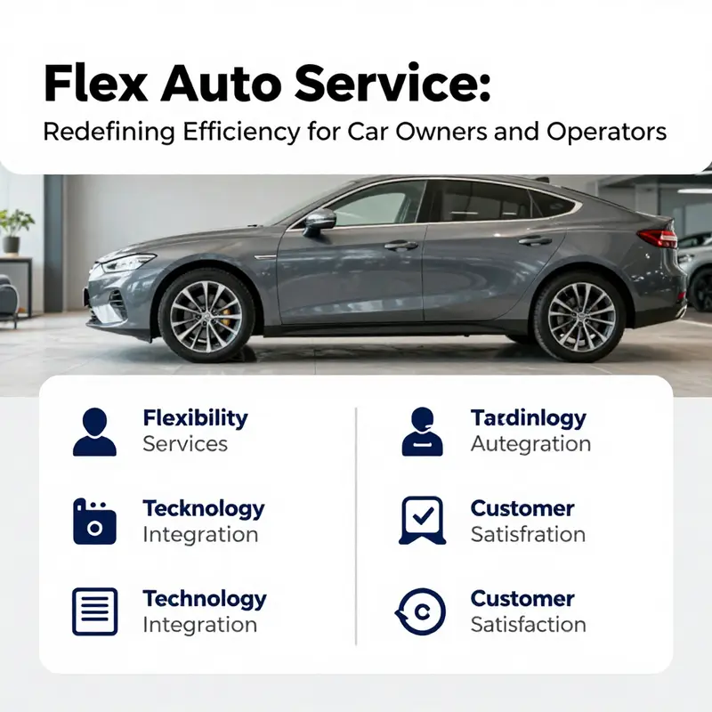 A blend of web development and automotive services illustrated through CSS flexbox concepts.