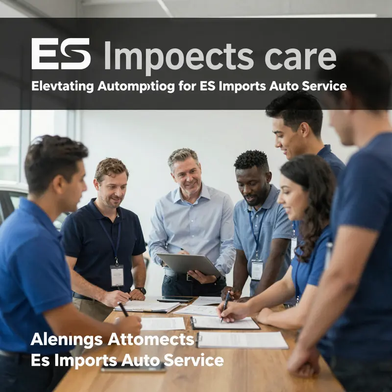 The welcoming entrance of ES Imports Auto Service, showcasing expert automotive care.