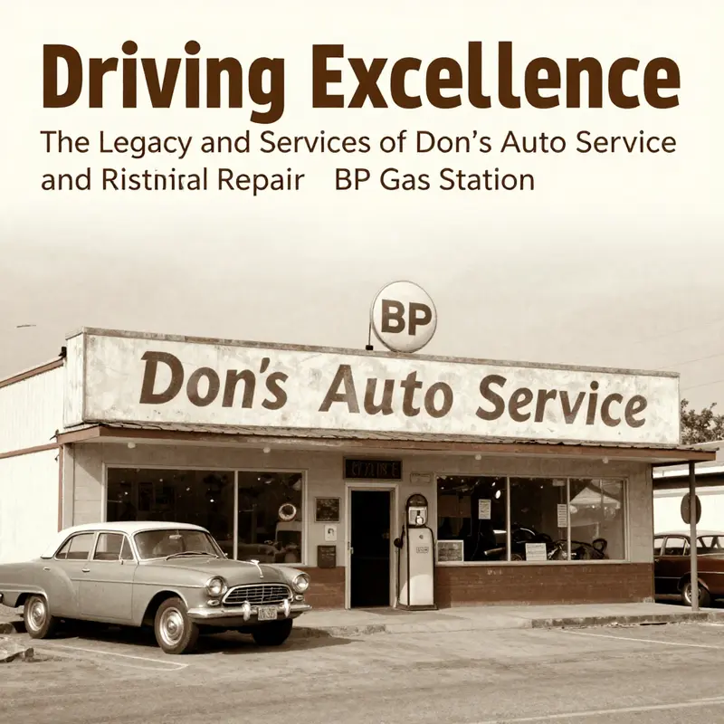 Historical image of Don’s Auto Service and Repair storefront representing its legacy in the community.