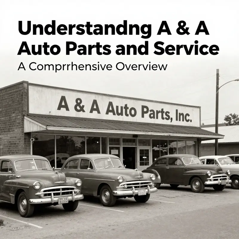 Historical view of A & A Auto Parts, Inc., highlighting its earlier days in the automotive industry.