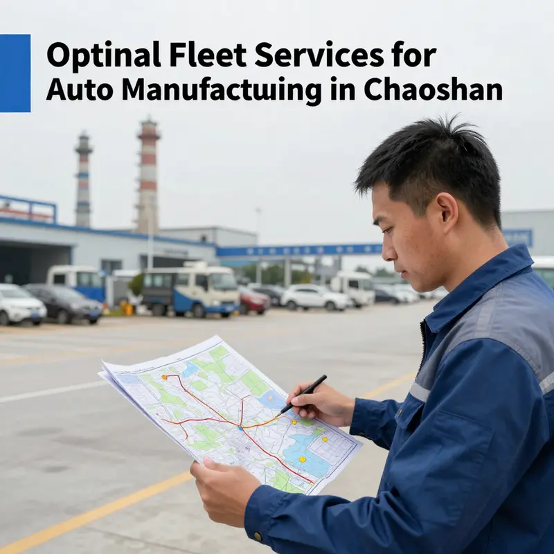 An illustration of effective fleet services at an auto manufacturing site in Chaoshan.