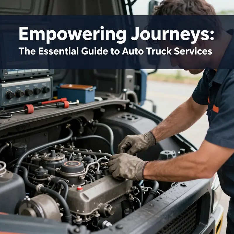 A mechanic conducting a thorough maintenance check on a truck.