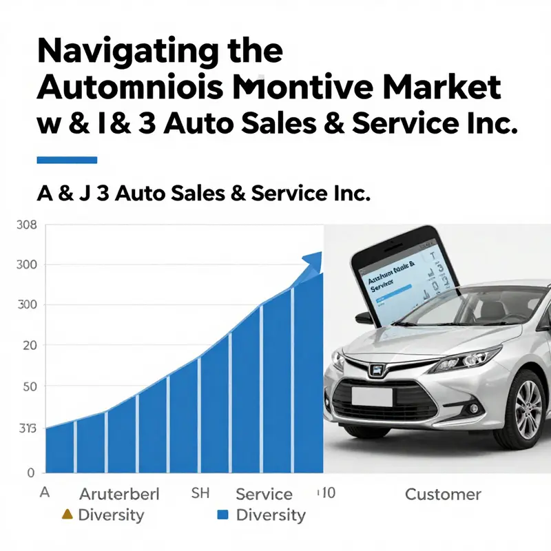 A vibrant scene depicting A & J 3 Auto Sales & Service’s operations and services in action.