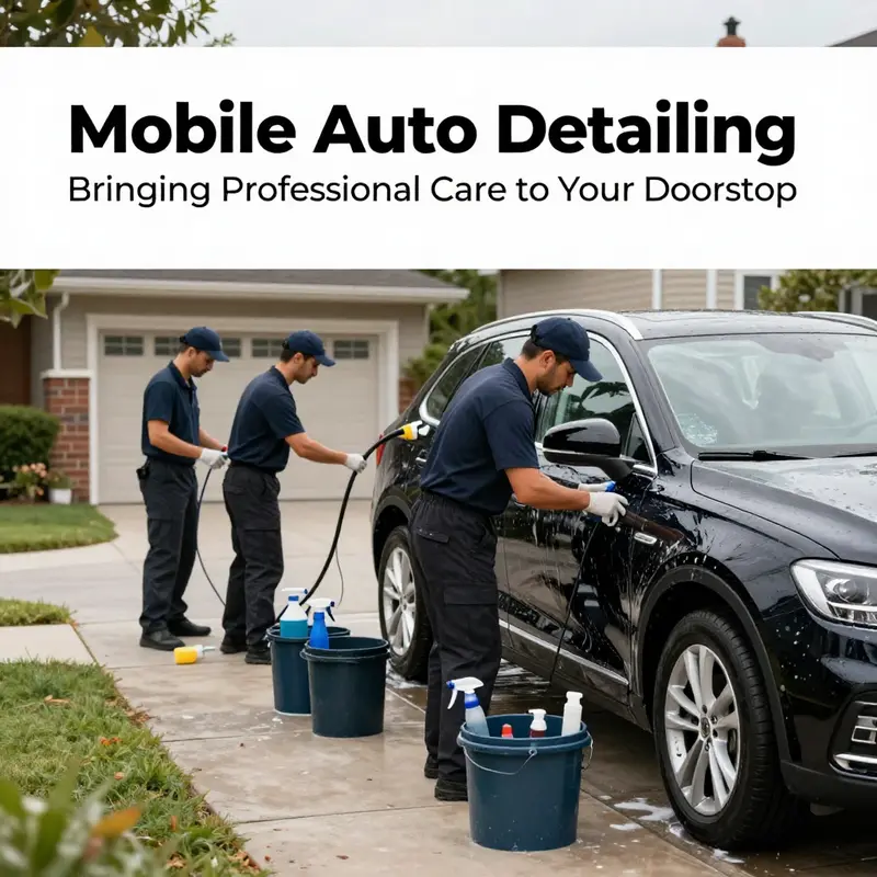 Mobile auto detailing offers professional services at your doorstep, ensuring convenience for busy customers.