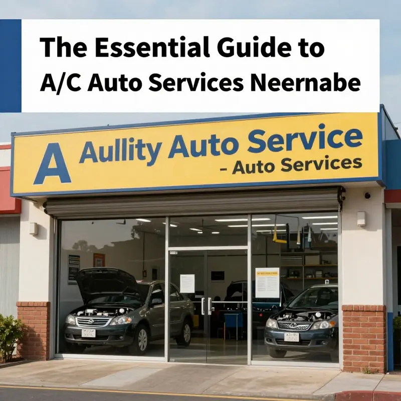 A busy local garage providing essential A/C auto service options for vehicles.