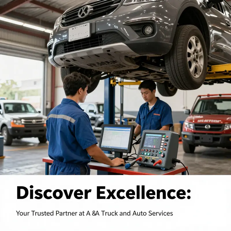 Mechanics in action at A & A Truck and Auto Services, providing expert repairs and maintenance.
