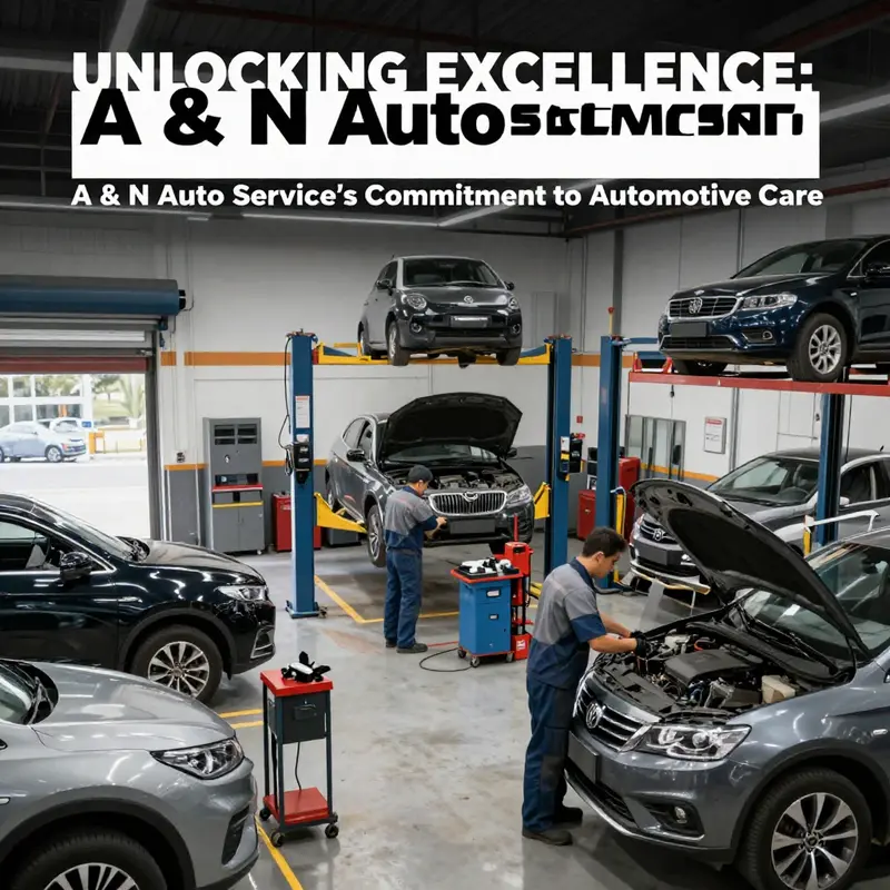 A showcase of the diverse automotive services available at A & N Auto Service.
