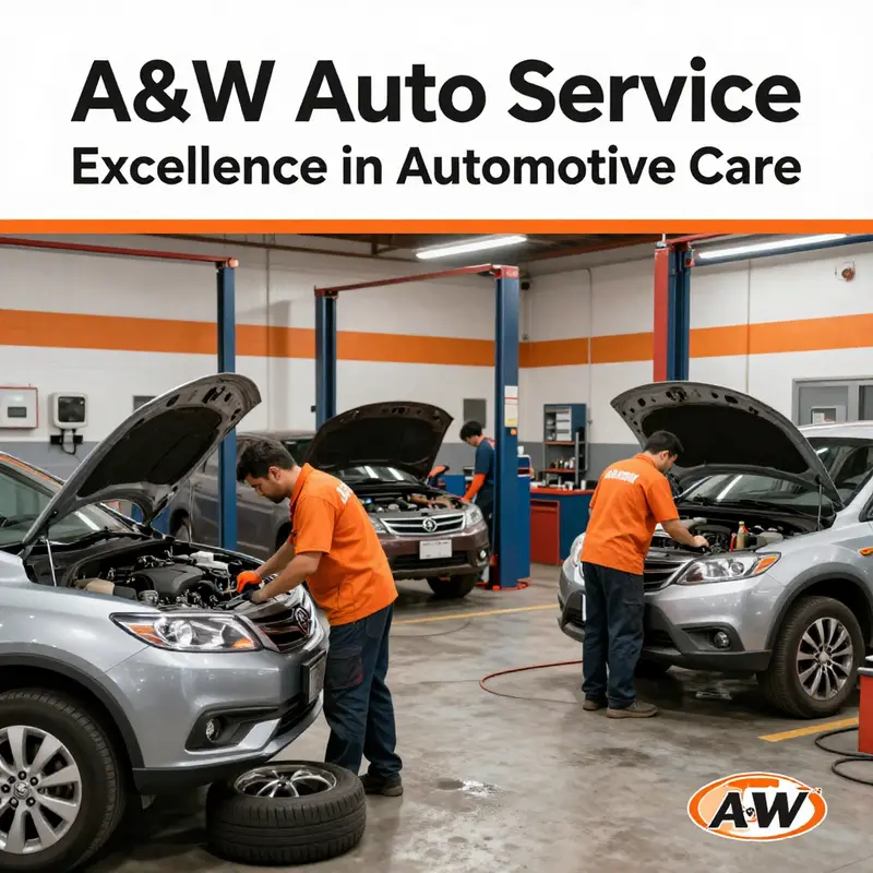 A&W Auto Service: Experts working on various automotive services.