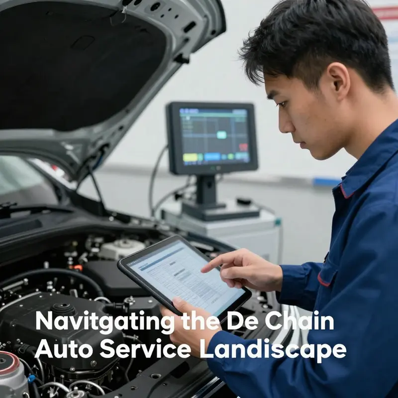 A modern auto service center illustrating the dynamic nature of de chain auto service.