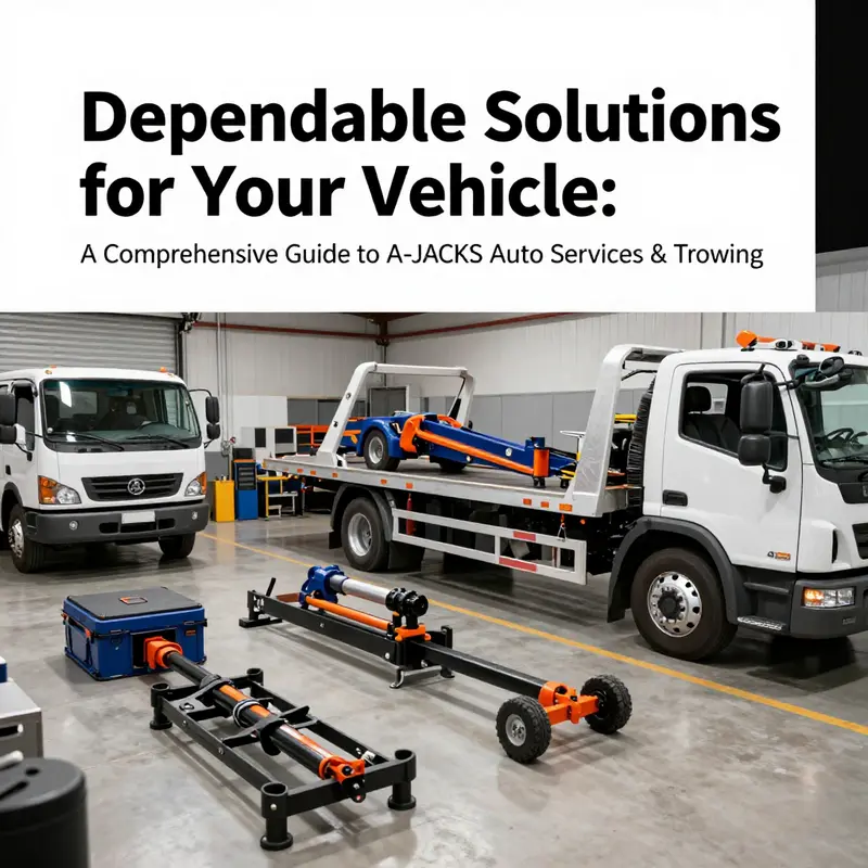 A J-A JACKS tow truck showcasing their versatile services, providing safe recovery and transportation of vehicles.