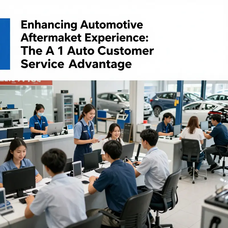 An active auto service center highlighting efficient customer interactions.