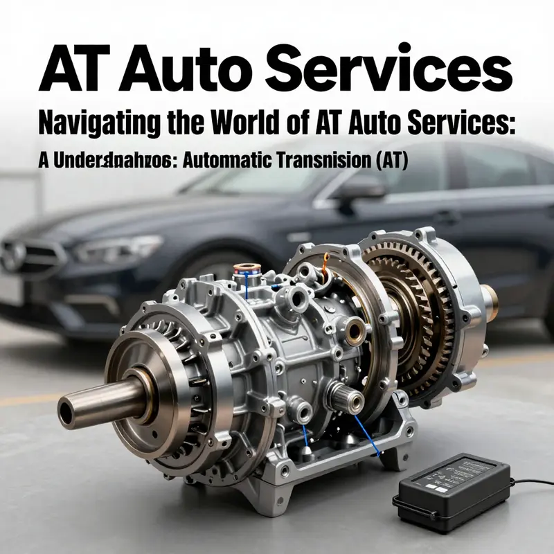 An illustration of an automatic transmission showcasing its critical components.