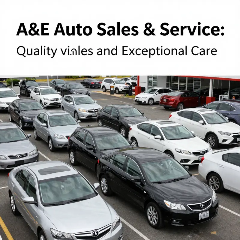 A wide variety of quality pre-owned vehicles at A&E Auto Sales & Service, catering to diverse customer needs.