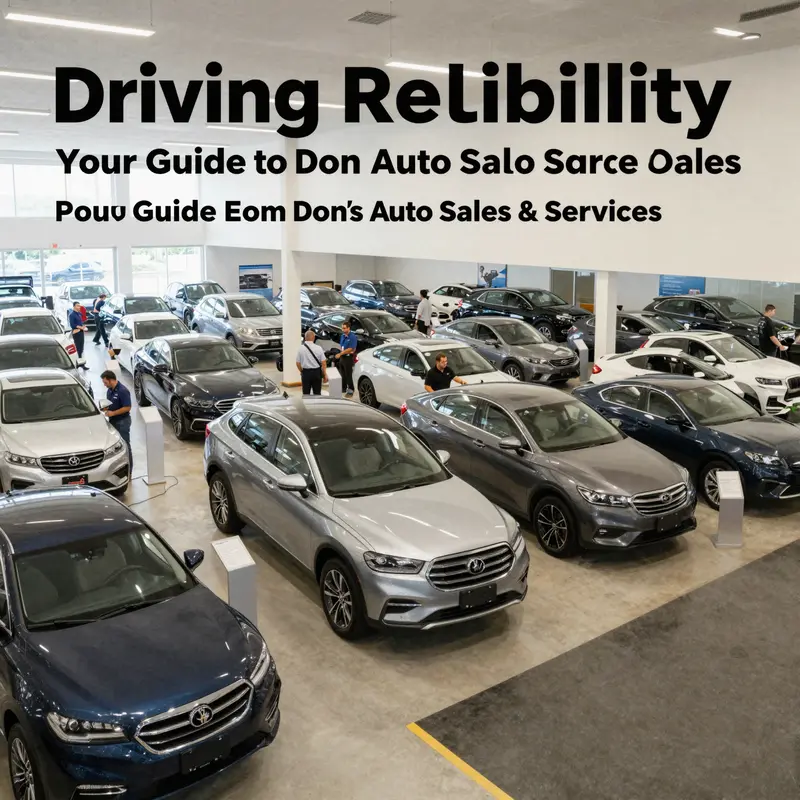 A vibrant showroom at Don’s Auto Sales & Service, offering a wide selection of vehicles for every need.