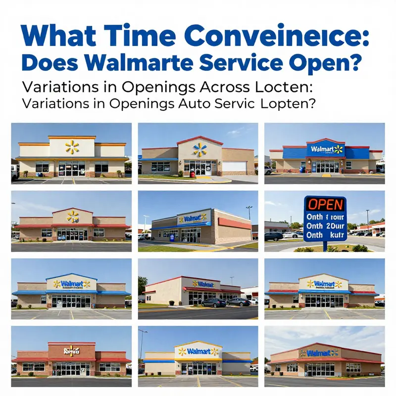 Walmart Auto Care Center opens its doors at 7:00 AM, setting the stage for a day of customer service.