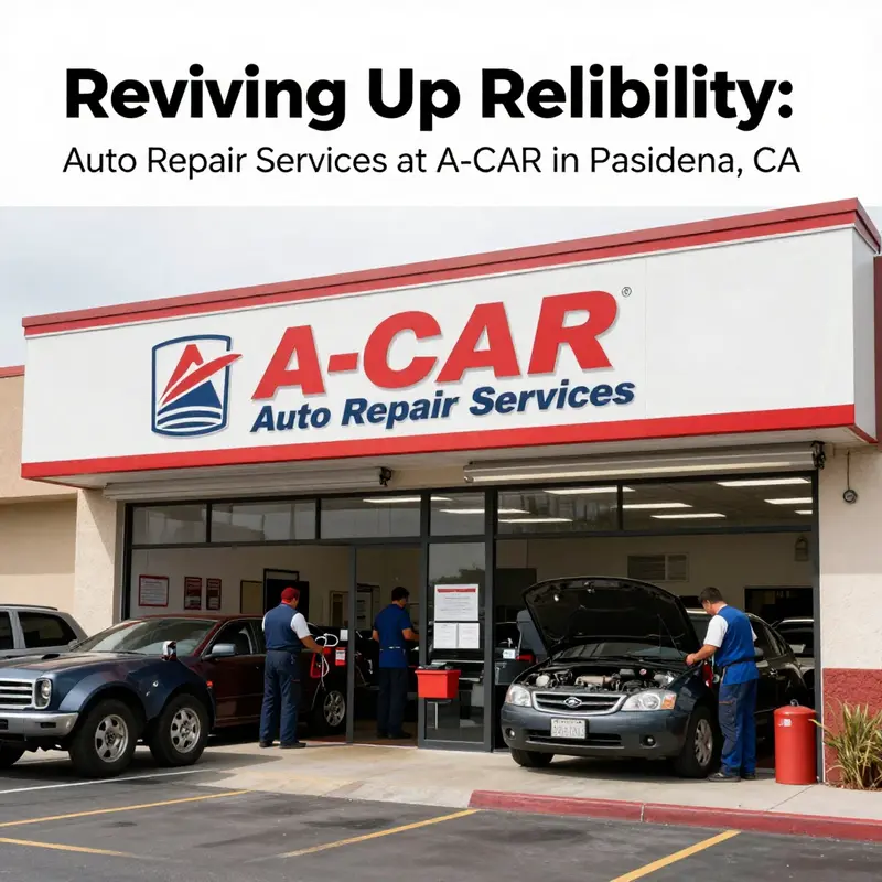 A view of A-CAR Auto Repair Services, highlighting its inviting atmosphere and professional environment.