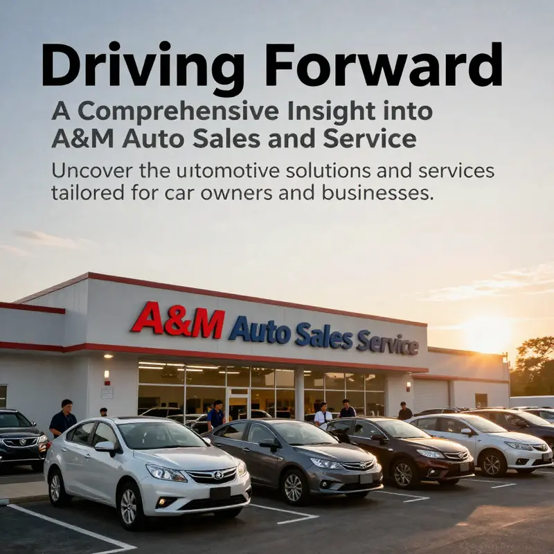 A view of A&M Auto Sales and Service facility at sunrise, symbolizing readiness and opportunity in the automotive sector.