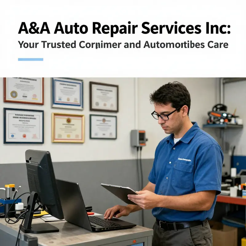 The front view of A&A Auto Repair Services Inc, marking its presence in the Phoenix automotive landscape.
