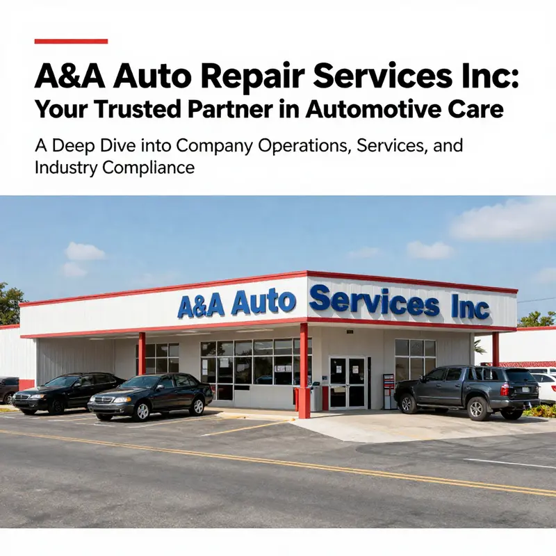 A panoramic view of A&A Auto Repair Services Inc, showcasing the facility dedicated to quality automotive repair.
