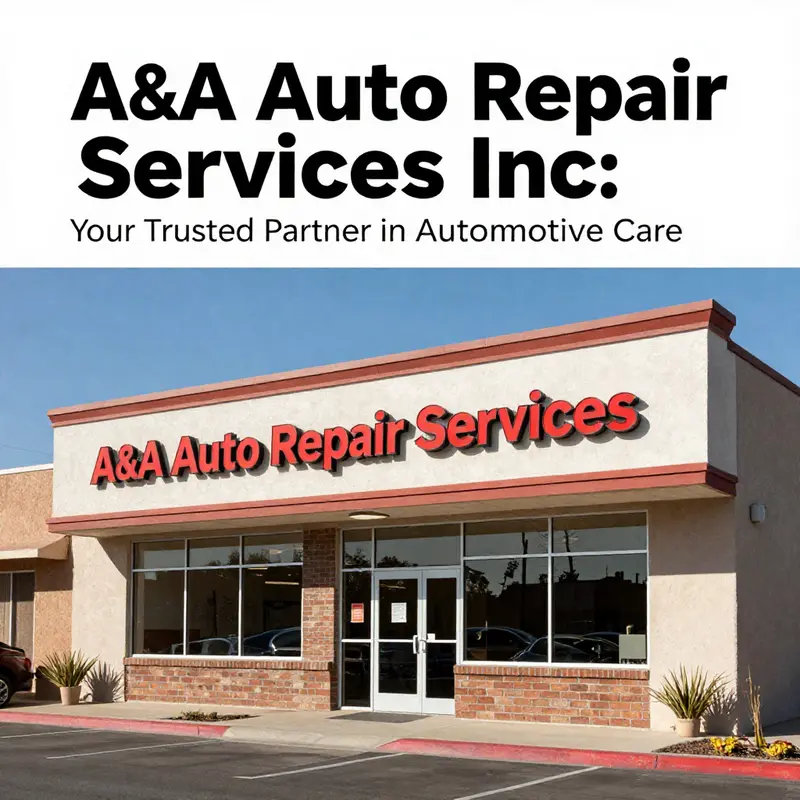 The front view of A&A Auto Repair Services Inc, marking its presence in the Phoenix automotive landscape.