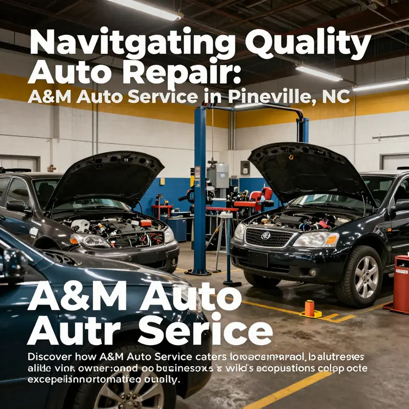 An enticing image depicting multiple vehicles being serviced at A&M Auto Service, showcasing professionalism and expertise.