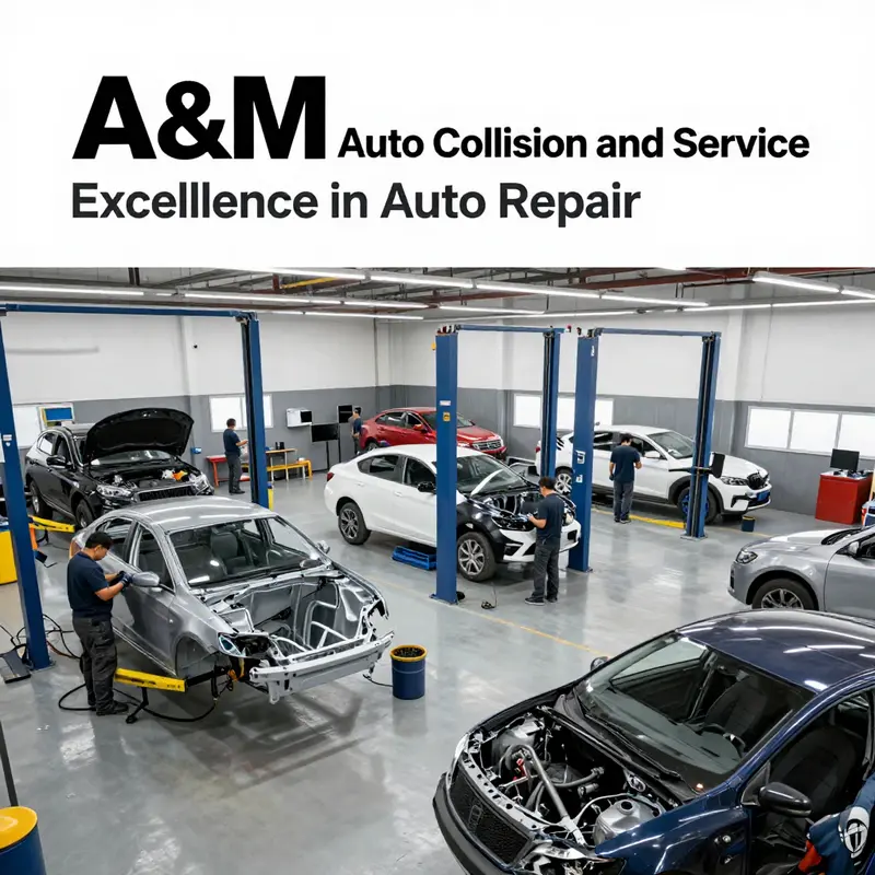 A snapshot of the comprehensive services offered at A&M Auto Collision and Service.