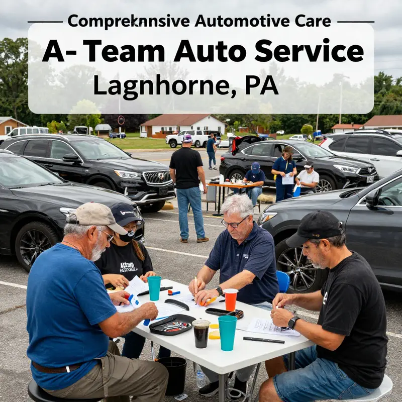 Skilled mechanics at A-Team Auto Service catering to a variety of vehicle maintenance and repair needs.