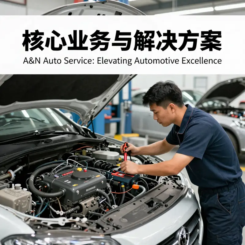 An overview of A&N Auto Service’s core business areas and solutions tailored for diverse automotive needs.