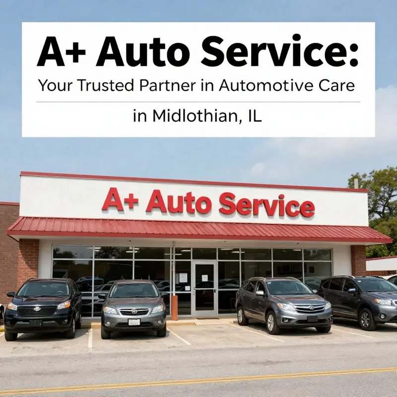 The storefront of A+ Auto Service with a welcoming ambiance.