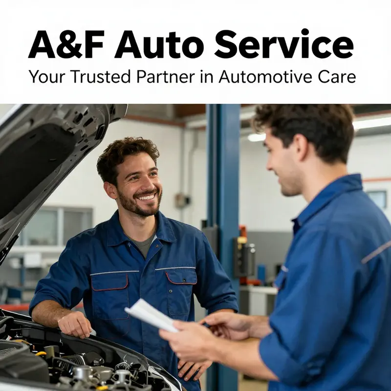 Inside A&F Auto Service, showcasing skilled technicians and state-of-the-art repair facilities.