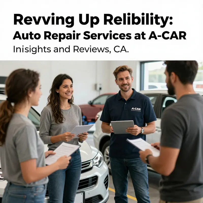A view of A-CAR Auto Repair Services, highlighting its inviting atmosphere and professional environment.