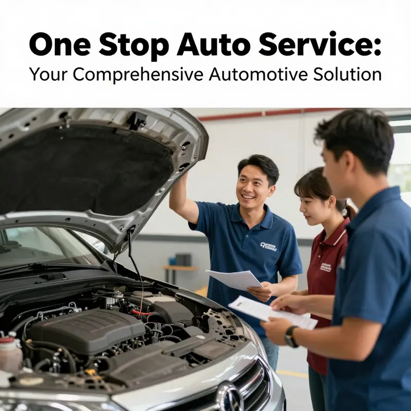 A bustling scene at One Stop Auto, illustrating the wide range of services offered.