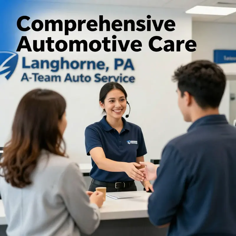 Skilled mechanics at A-Team Auto Service catering to a variety of vehicle maintenance and repair needs.